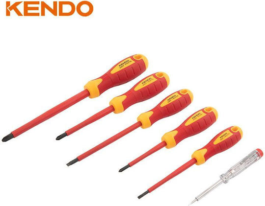 Kendo 6-tlg. VDE-Elektrikerschraubendreher-Set 1000 V