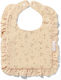 Babyono Muslin Waterproof Bib Made of 100% Cotton with Hook and Loop Fastener Ecru for 0 m+