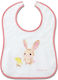 Babyono Terry Waterproof Fabric Baby Bib with Hook & Loop Fastener Pink for 9 Months+