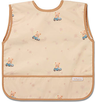 Babyono Bearbabyono Waterproof Fabric Coverall with Hook and Loop Fastener & Pocket for 6 Months+