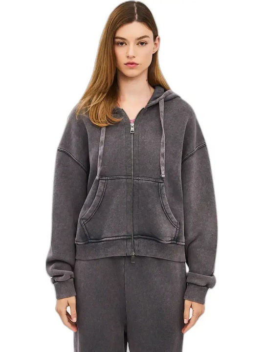 Dirty Laundry Vintage Grey Hooded Cardigan