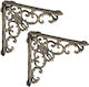 Relaxdays Colț de Raft din Metal, de Culoare Aurie, 2 Buc. 10032096_490