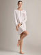 Infiore Ecru Winter Women's Nightgown