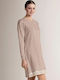 Infiore Winter Women's Nightgown Beige