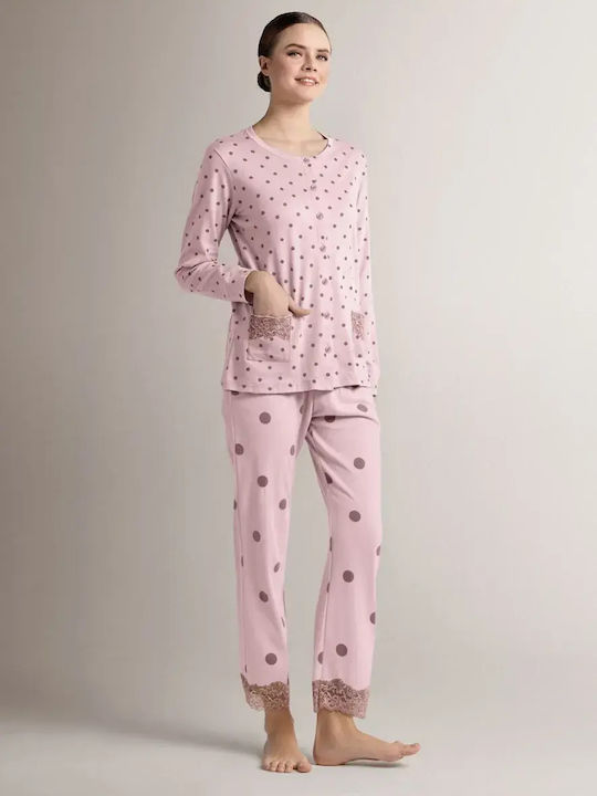 Infiore Winter Women's Pink Pajama Set
