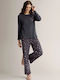 Infiore Winter Women's Pyjama Set Anthracite