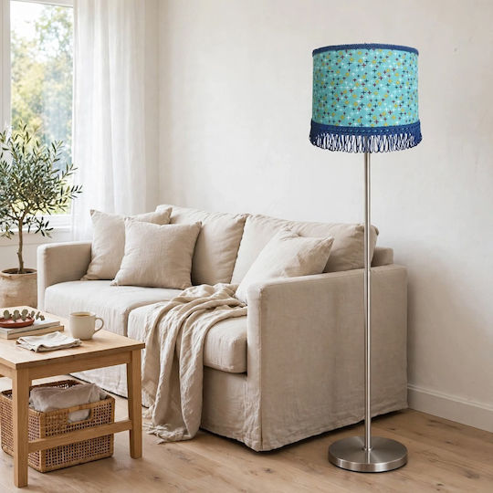 Floor Lamp with E27 Bulb Holder Multicolour