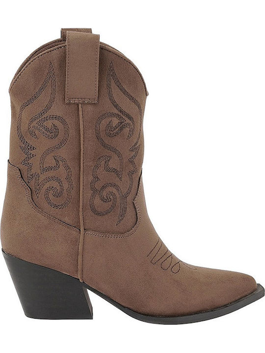 Braune Damenstiefeletten