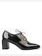 Damenstiefeletten Oxfords Schwarz