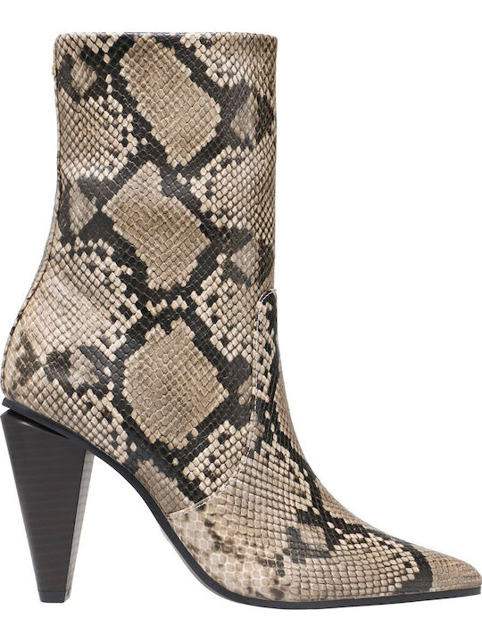 Damen-Stiefeletten Beige
