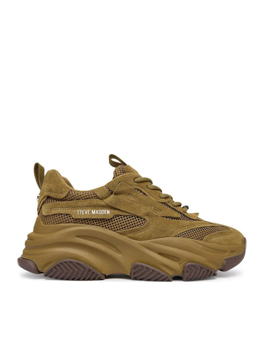 Sneakers de damă kaki