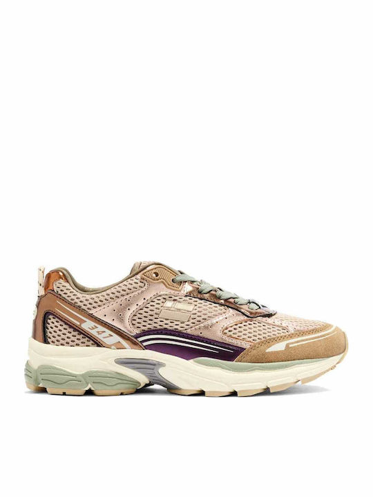 Sneakers de damă aurii