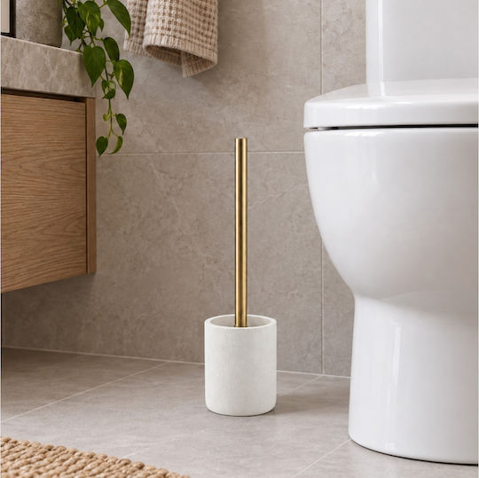 Douceur d'Intérieur Spa Plastik-Toilettenbürste fürs Badezimmer Weiß