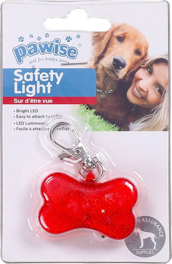 Pawise Illuminated Pendant for Dog or Cat Collar LED 4.5 X 3 Cm Visibility up to 500 M