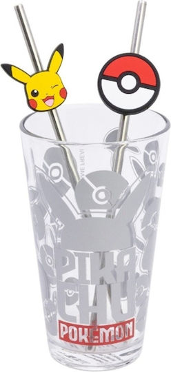 Stor Стъклена Чаша със Сламка 480ml
