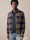 Long Sleeve Blue Check Shirt