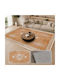Homeone Mg146 Rectangular Rug with Fringes Brown 50x80cm