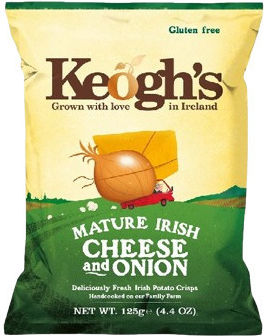 Keogh's Ирландски Чипс с Чедър, Сирене и Лук 125гр