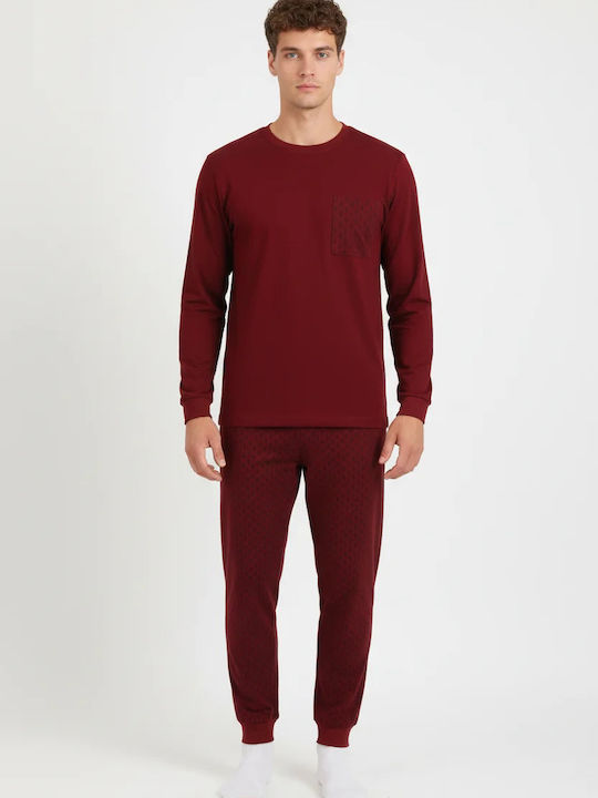 Dreams by Joyce Sommer-Herrenpyjama Bordeaux