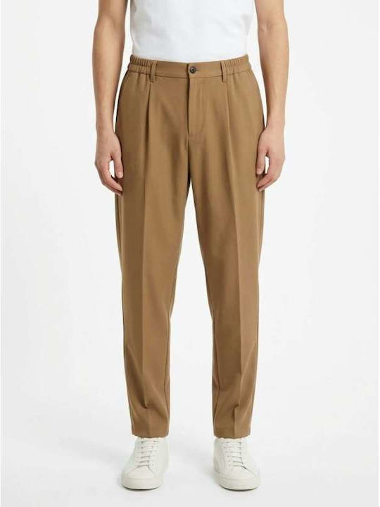 Men's Stretch Trousers Relaxed Fit Camel
