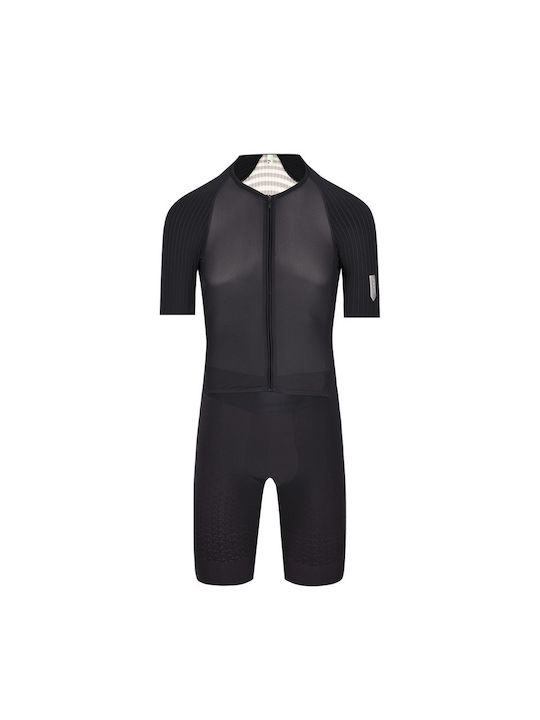 Q36.5 Kurzarm-Triathlonanzug Schwarz