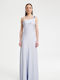 Rochie de Seară Maxi de Vară din Satin Albastru Deschis
