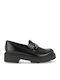 Leather Women's Loafers in Black