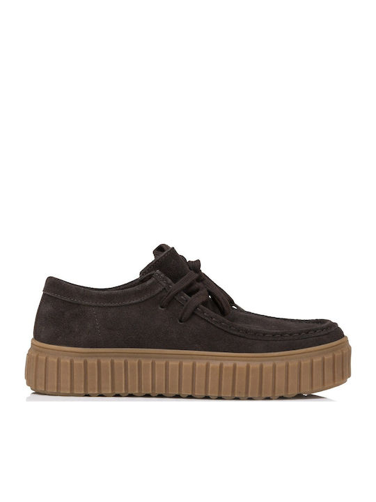 Wildleder Damen-Loafer in Braun