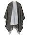 Women's Dark Grey Poncho