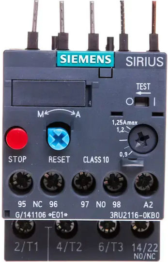 Siemens Θερμικό Βιομηχανικού Τύπου 3RU2116-0KB0