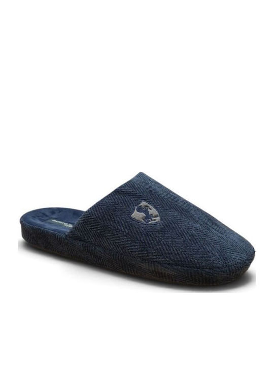 Adam's Shoes Herren Hausschuhe Blau