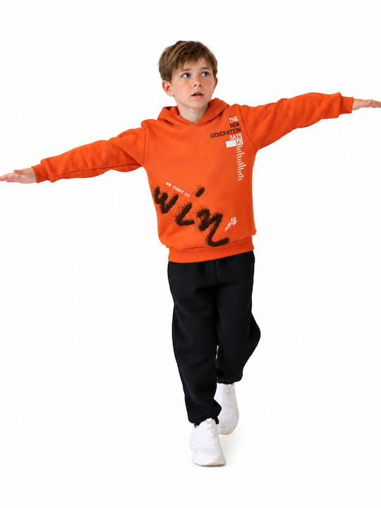 Nek Kids Wear Kids Sweatpants Set Orange