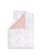 Sensillo Baby-Bettdeckenbezug-Set mit Kissenbezug Mehrfarbig 100 x 135 cm