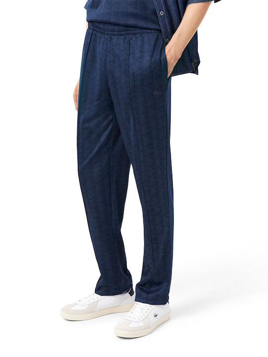 Lacoste Lacoste Men Sweatpants Regular Monogram Μπλε Xh0197-166