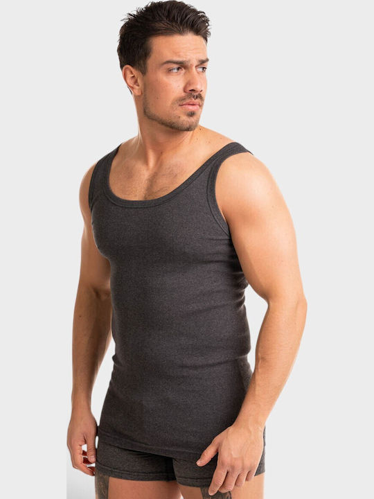Men's Sleeveless Undershirt Anthracite
