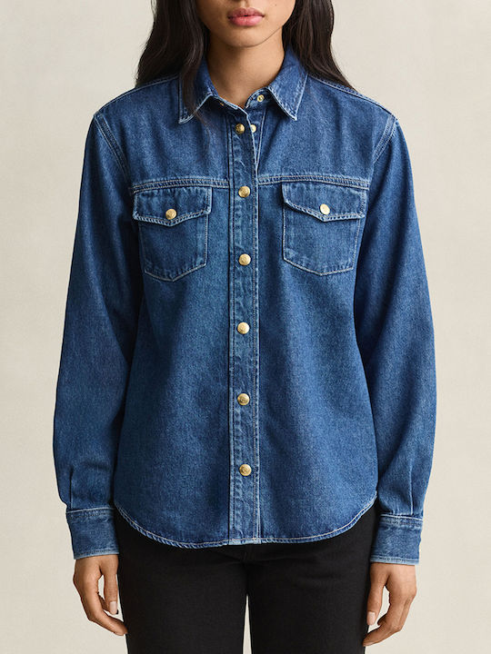 Gant Дамска Риза Denimblue