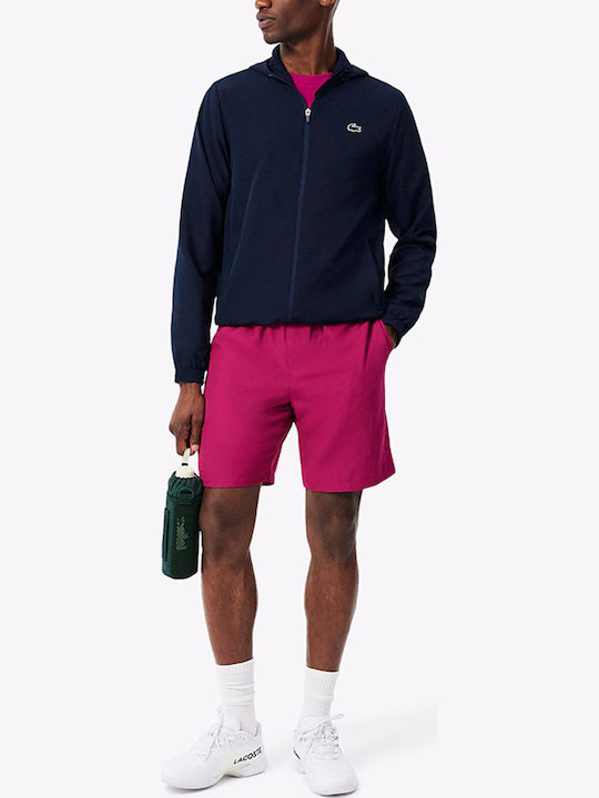 Lacoste Αθλητικό Μπουφάν Αδιάβροχο Darkblue