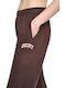 Pantaloni de trening cu Elastic Fleece Maro Ciocolatiu