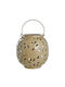 Butlers Autumn Medley Metalllaterne Beige 20 x 20 cm, für den Tisch