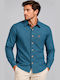 Long Sleeve Regular Fit Petrol Blue Shirt