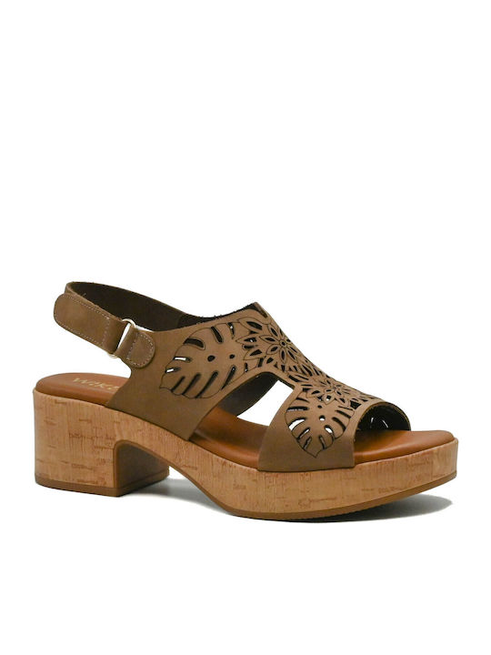 Wikers Sandale Elegante Damă Anatomice Maro De Piele