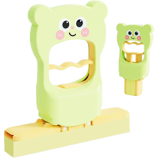 Mini Hand Mop Flippy Foldable Bear Model Plastic 9 X 15 X 15 Cm Green