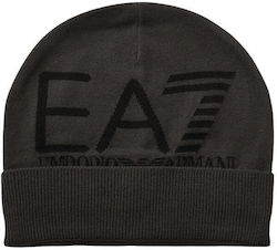 Emporio Armani Мъжка плетена шапка в сив цвят