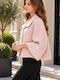 Damenmantel Rosa Oversized mit Knöpfen