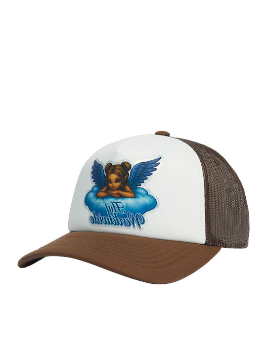 Huf Bliss Trucker Hat Unisex Καπέλο Καφέ Ht00974 Huf Bliss Trucker Hat Unisex Καπέλο Καφέ Ht00974