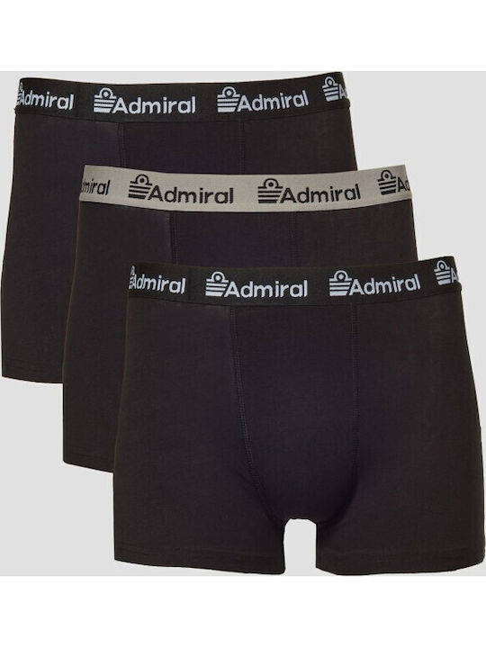 Admiral Men's Boxers Black 3 Pack