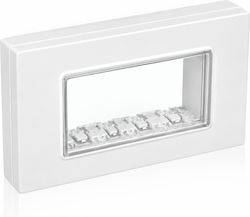 Lineme Waterproof Recessed Wall Switch with Frame White Lineme Waterproof Recessed Wall Switch with Frame White