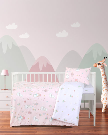 Kocoon Βρεφικό Κουβερλί Βαμβακερό Pink 110x150cm