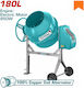 Total Μπετονιέρα Ηλεκτροκίνητη 850W 180lt