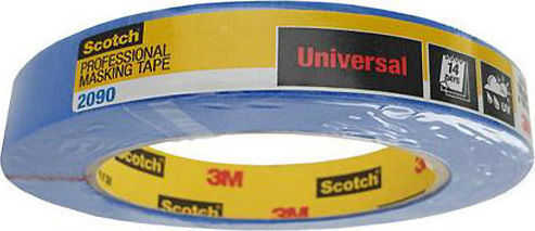 3M ScotchBlue Bandă de Mascare Albastră 2090 18mm X 50m 14 Zile